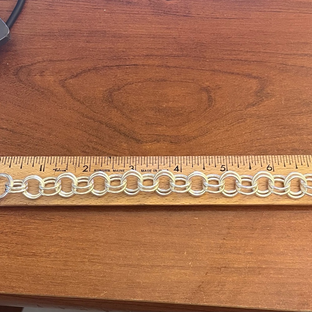 8 in. 925 Sterling Toggle Bracelet with engravable disc - Picture 4 of 4